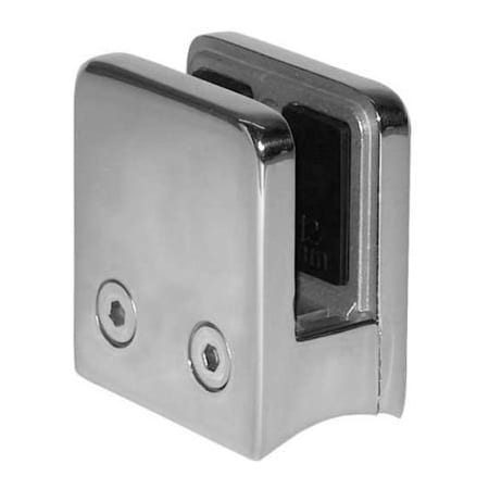 Lavi Industries Lavi Industries, Glass Clip, for 1/2" Glass, for 2" Tubing, Polished Stainless Steel 40-813/2